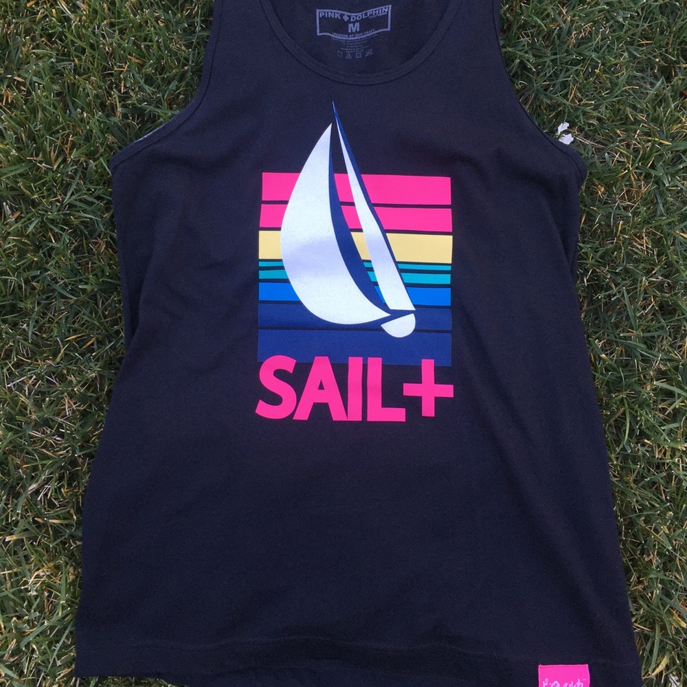 Young L sail pink dolphin swag hip tank top ⛵️